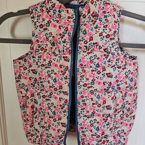 OshKosh B'gosh Floral Kids Vest - Pink, Blue, Brown